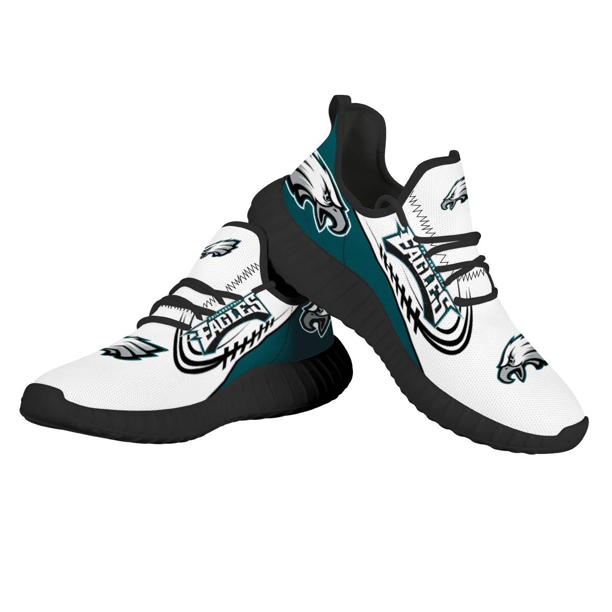 Men's NFL Philadelphia Eagles Mesh Knit Sneakers/Shoes 004